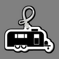 Camper Trailer (Silhouette) Luggage/Bag Tag W/ Tab